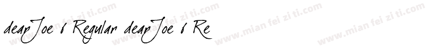 dearJoe 6 Regular dearJoe 6 Regular字体转换